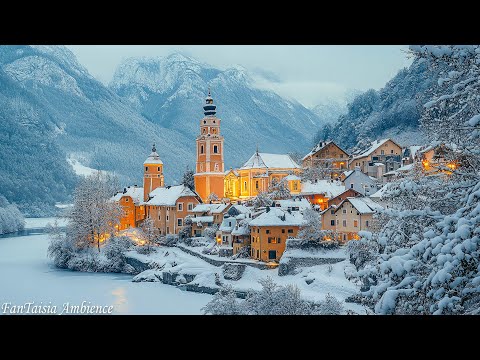 Celtic Fantasy Music - Castle of Winter, Snowy Village -  Peaceful Music for Calm and Reflection ❄️