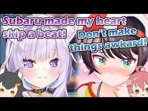 Subaru being girly made Okayu's heart skip a beat w/ Mio Miko [hololive/ENG Sub]