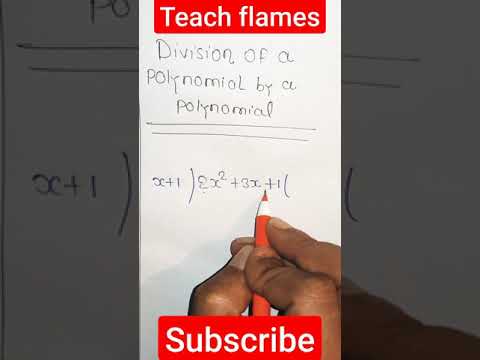 Division of a polynomial #shorts #mathstrick #easymaths #polynomials