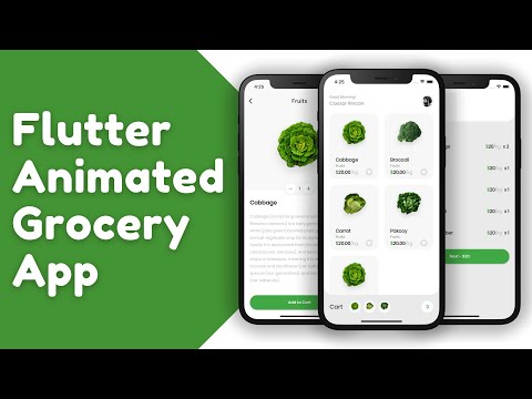 Flutter Custom Animation - Grocery App - Speed Code