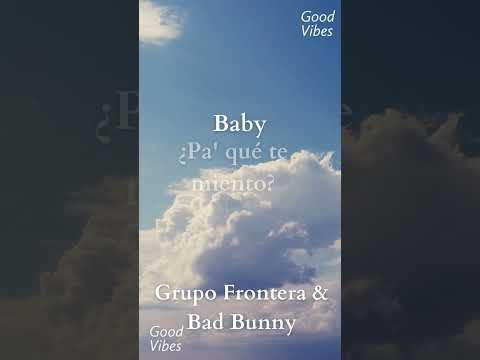 Un x100to lyrics by Grupo Frontera and Bad Bunny pt 2 #shorts #music #unx100to #unx100tolyrics