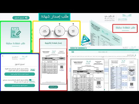 طريقة طلب وطباعة شهادة رقمية سابقة أو تعديل بيانات شهادة عبر بوابة نتائجي لطلاب ابتدائي متوسط وثانوي