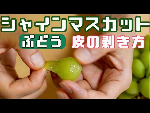 ぶどう【シャインマスカット】皮の剥き方！４種類を丁寧に解説