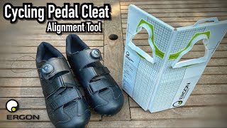 Ergon Cycling Pedal Cleat Fitting Alignment Tool TP1 Shimano SPD-SL Shoes Positioning Instructions