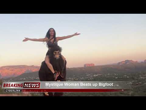 Women Self-Defense Krav-Maga against Big Foot in Sedona Wilderness #kravmaga #selfedefens #sedona