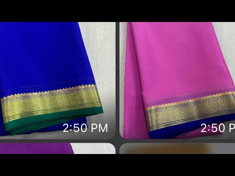 Pure Mysore Silk Sarees