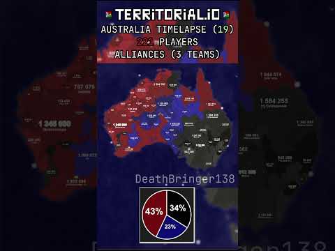 AUSTRALIA | ALLIANCES | ⏰ 35x | Territorial.io Timelapse | #19 |  #territorialiotimelapse