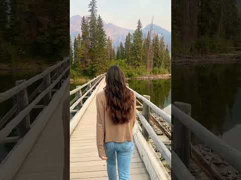 Walking through beauty. #travel #trend #hiking #banff #canada #views #highlights