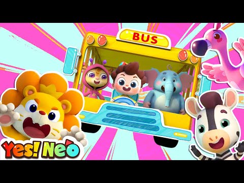 Safari Bus Song 🚌| Safari Animals | Wheels on the Bus | Nursery Rhymes & Kids Songs | Yes! Neo