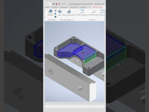 Operações Derivadas do Autodesk Inventor CAM #Shorts