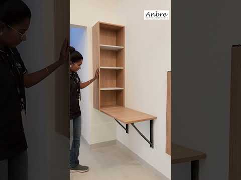 Space-Saving Interior Design Ideas | Foldable Dining & Study Table #shortsfeed