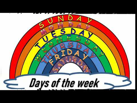 Seven Days of the week# Sunday Monday Song# Educational videos for toddlers and kindergarten kids