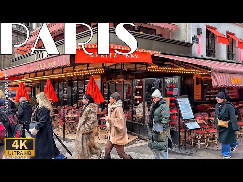 🇫🇷[Paris France] Cold Paris 1Hour Walk in Marais Quarter (4K 60F)  09/January/2025