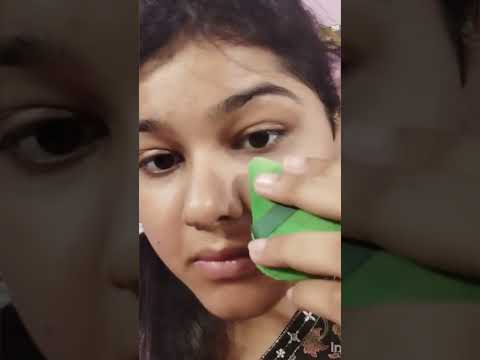 Trying Viral Pink Powder #viral #viralmakeup #viralvideo #makeup #trending #powder #ytshort #beauty