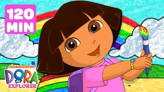 Dora's Coloring Party w/ Rainbows! #2 🌈 Dora the Explorer for 2 Hours | Dora & Friends