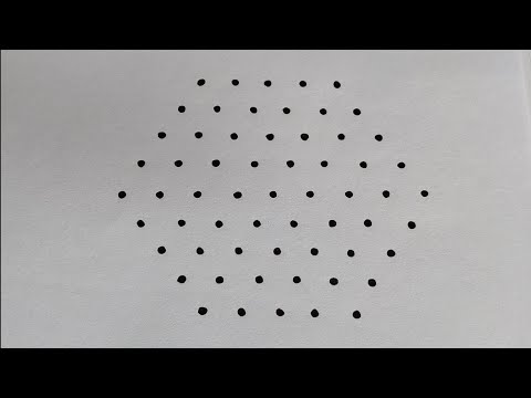 9×5 middle dots rangoli || 9 చుక్కలు మధ్య చుక్క 5 వచ్చే వరకు