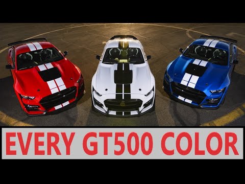 Every GT500 Color (2020-2022)