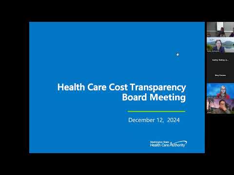 December 12, 2024, Health Care Cost Transparency Board