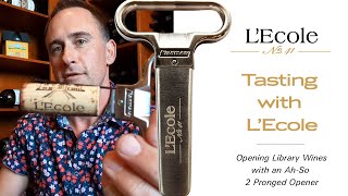 Opening Library Wines with an Ah-So 2 Pronged Opener - Learn with Ben