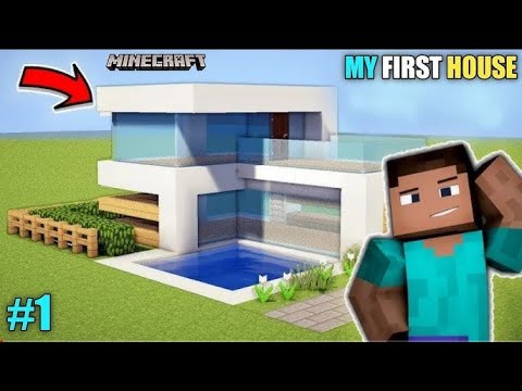 🏡 Building My Dream House in Minecraft! (First Gameplay Video) 🎮✨