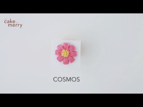 How to Pipe a Buttercream Flower: Cosmos