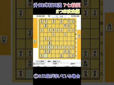 【将棋講座】わかりやすい升田式石田流の攻め方とは？　#shorts【part1】