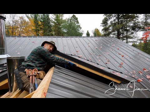 How I Dealt with the Log Cabin/Breezeway Settling Issue, Metal Roof Installation