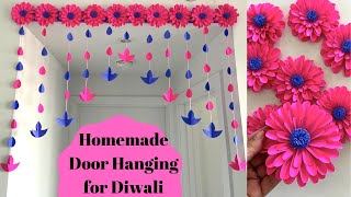 Homemade Door Hanging for Diwali | Diwali Home Decoration Ideas | Easy Toran Design