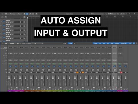 Logic Pro - Auto Assign Multiple INPUT and OUTPUT on new Audio Tracks