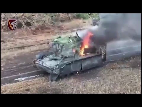 Russian Armoured Column Defeated Near Kurakhove -- Five BMPs and One Tank Destroyed