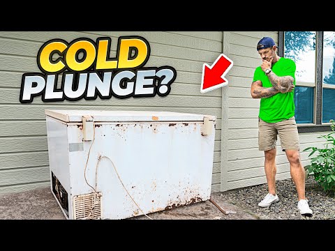 What Happens When You Turn a Broken Freezer into a Cold Plunge?