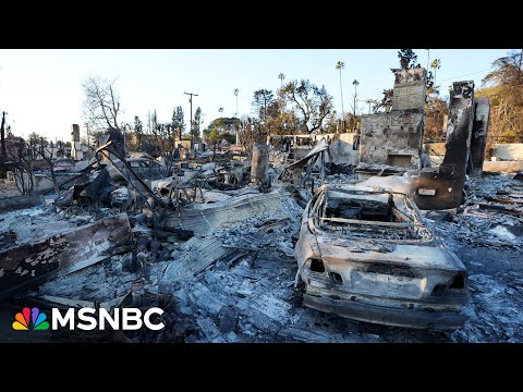 ‘Rubble like in a war zone’: Los Angeles residents desperate for answers as fires continue to rage 