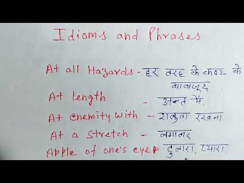 Idioms and phrases -2