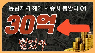 세종시 장군면  농림지역이 해제되어 30억 벌은 사례 토지강의, 토지경매강의