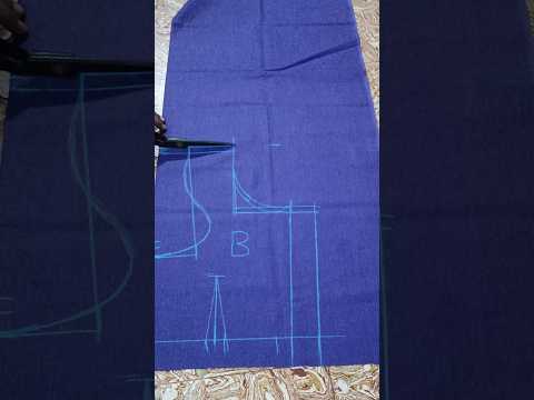 Lining blouse Back part Cutting in Simple Method #fashion #liningblouse