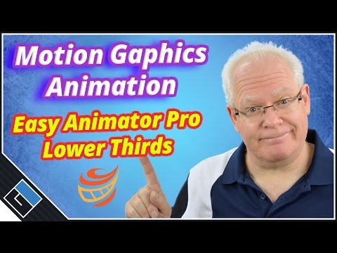 Motion Graphics Animation - Easy Animator - Lower Third Tutorial