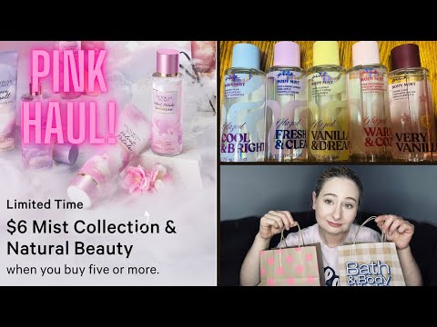 NEW PINK GLAZED COLLECTION HAUL!! 5 for $30 SALE!! PLUS I SMELLED PERFECT IN PINK BBW!!