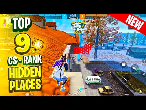 TOP 10 HIDDEN PLACES FOR CS RANK IN BERMUDA AFTER OB47 UPDATE | CS RANK TIPS AND TRICKS | FREE FIRE