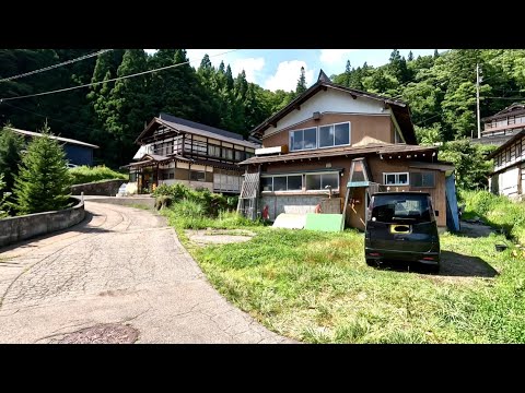 4K Japan Walk - Countryside Village | Neighbourhood Walking Tour in Nanto City, Toyama Rural Japan