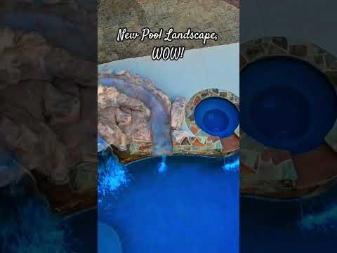 New Pool Landscape is STUNNING #wow #pool #landscape