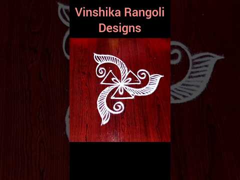 3 dots rangoli designs 🌺 simple daily muggulu 🌺 Muggulu #shorts #rangoli #kolam #muggulu