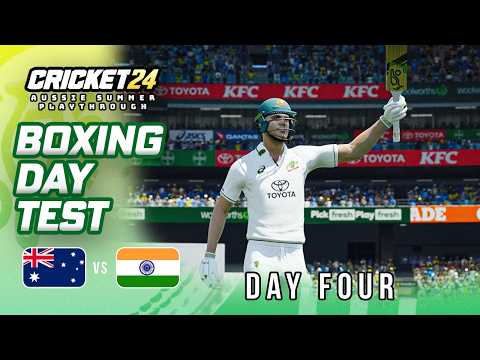 Australia v India - 4th Test | Day Four | Cricket 24 Playthrough