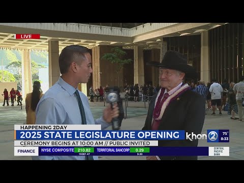 Hawaii State Legislature commences 2025 session -- Senator Tim Richards, Senate Assistant Majority W