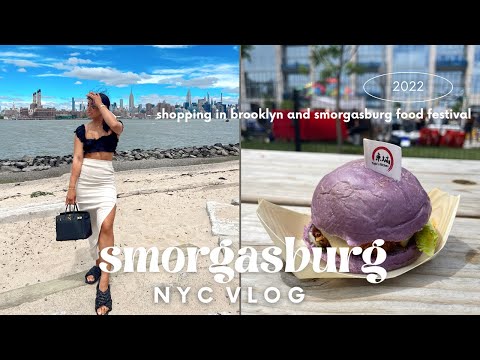 NYC DIARIES: I got a purple hamburger at Smorgasburg💜 | Smorgasburg, Shopping in Brooklyn | NYC Vlog