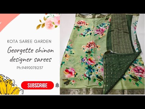 🆕 Deisigner sarees.ph:9490078237 #georgettesaree #designersarees #fancysarees #viralvideo #digital