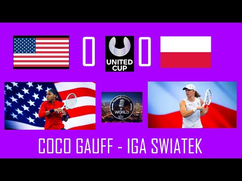 LIVE: TENNIS: WTA #UnitedCup: FINAL: USA - POL: Coco Gauff - IGA SWIATEK #05/01/25