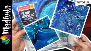 Camel Fluid Art Kit [Acrylic Pouring Kit] UNBOXING & REVIEW - Aqua Series | How to Acrylic Pour!