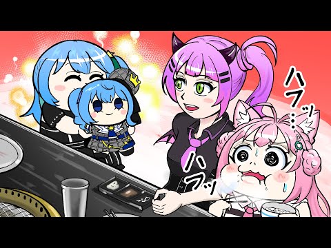 【手描き】トワ！！すい～♪【常闇トワ/星街すいせい/博衣こより/切り抜き/ホロライブ】