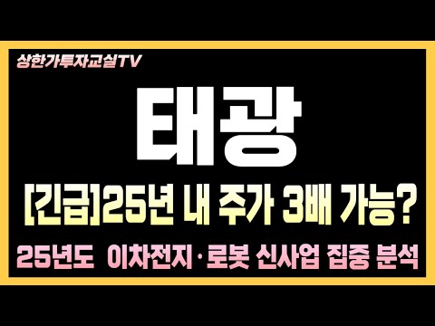 [태광 주가전망] 긴급! 주가/수급이 엄청나네/왜? 쓸어담나? 그리고 어디까지?