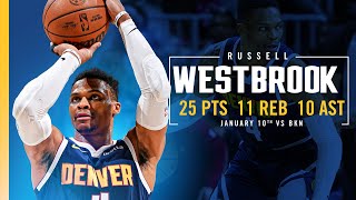 Russell Westbrook Gets A Triple-Double vs. Nets 📺 | 1/10/25 Full Game Highlights